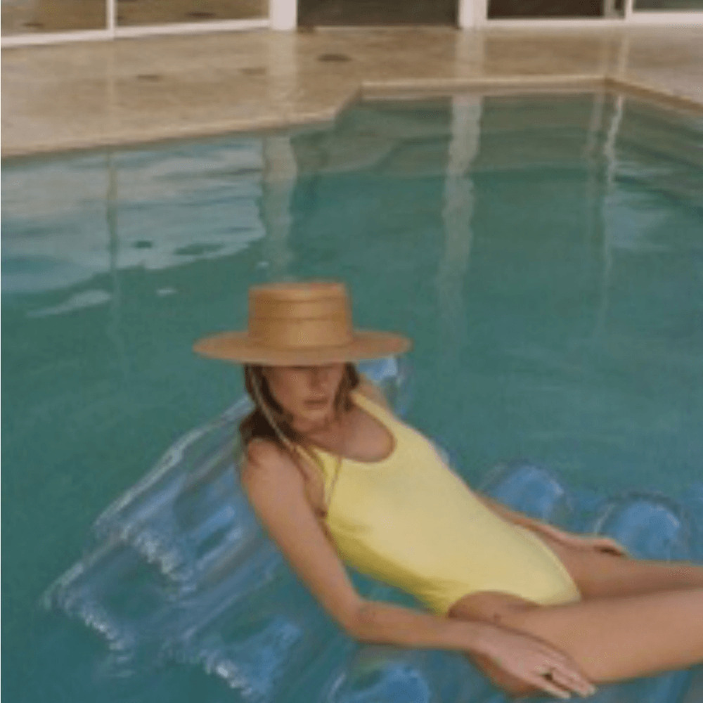 NEW! LOC Jacinto Wide Brim Straw Sun Hat - Natural Straw